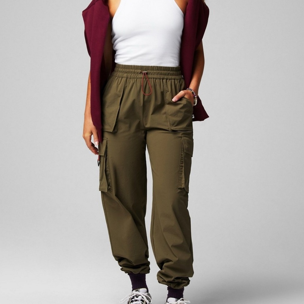 Fabletics Green Cargo Pants